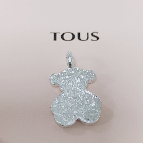 TOUS Charm Silver Grit Pendant for Bracelet & Necklace / Choker Pendant Dangle - Picture 2 of 5